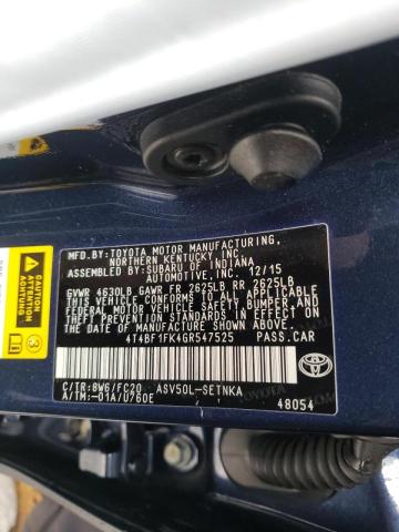 Photo 10 from auction – 2016 TOYOTA CAMRY LE with VIN 4T4BF1FK4GR547525
