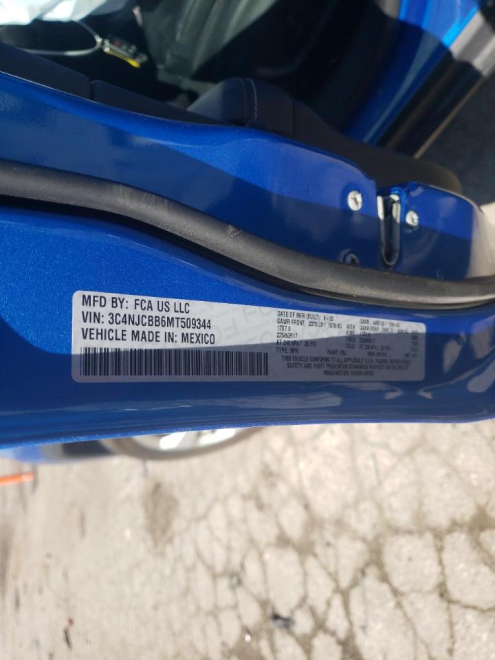Photo 10 from auction – 2021 JEEP COMPASS LA with VIN 3C4NJCBB6MT509344
