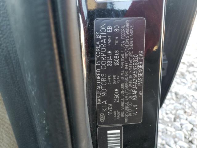 Photo 10 from auction – 2010 KIA FORTE EX with VIN KNAFU4A23A5826820