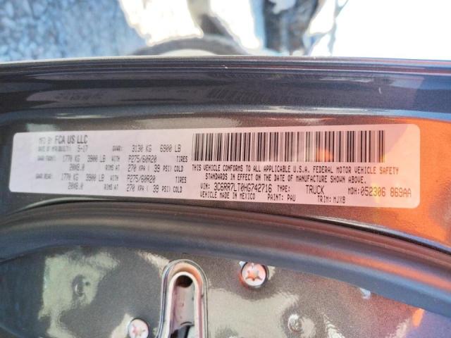 Photo 10 from auction – 2017 RAM 1500 SLT with VIN 3C6RR7LT0HG742716