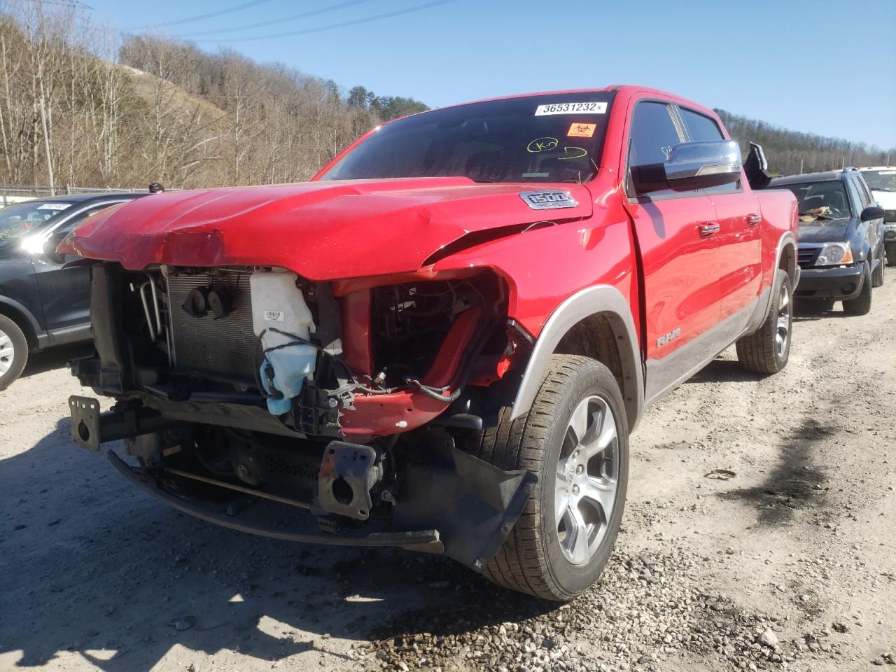 Photo 2 from auction – 2019 RAM 1500 LARAM with VIN 1C6SRFJT5KN808786