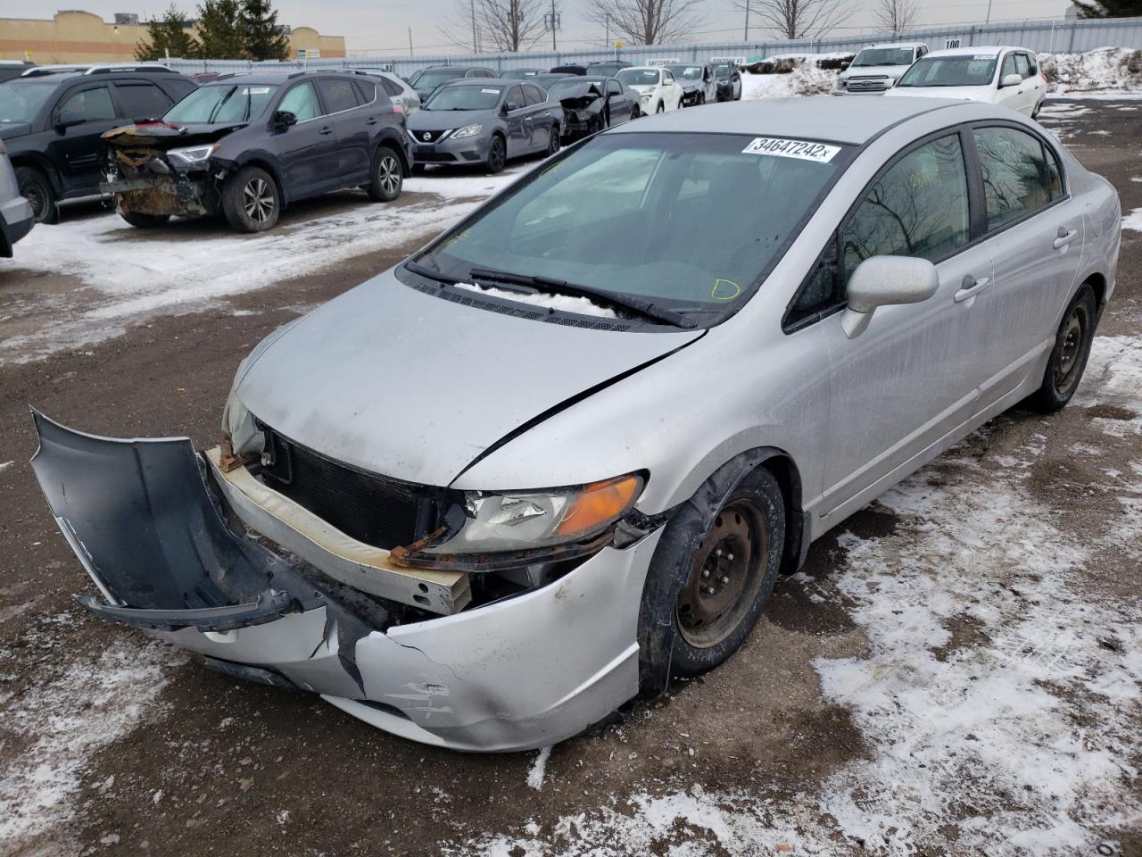 Photo 2 from auction – 2007 HONDA CIVIC LX with VIN 2HGFA16597H003244