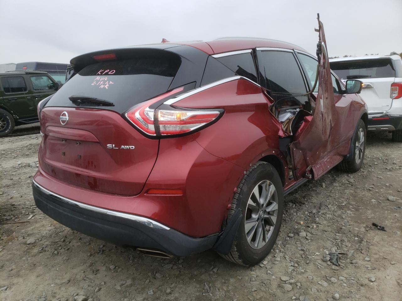 Photo 4 from auction – 2016 NISSAN MURANO S with VIN 5N1AZ2MH0GN129046