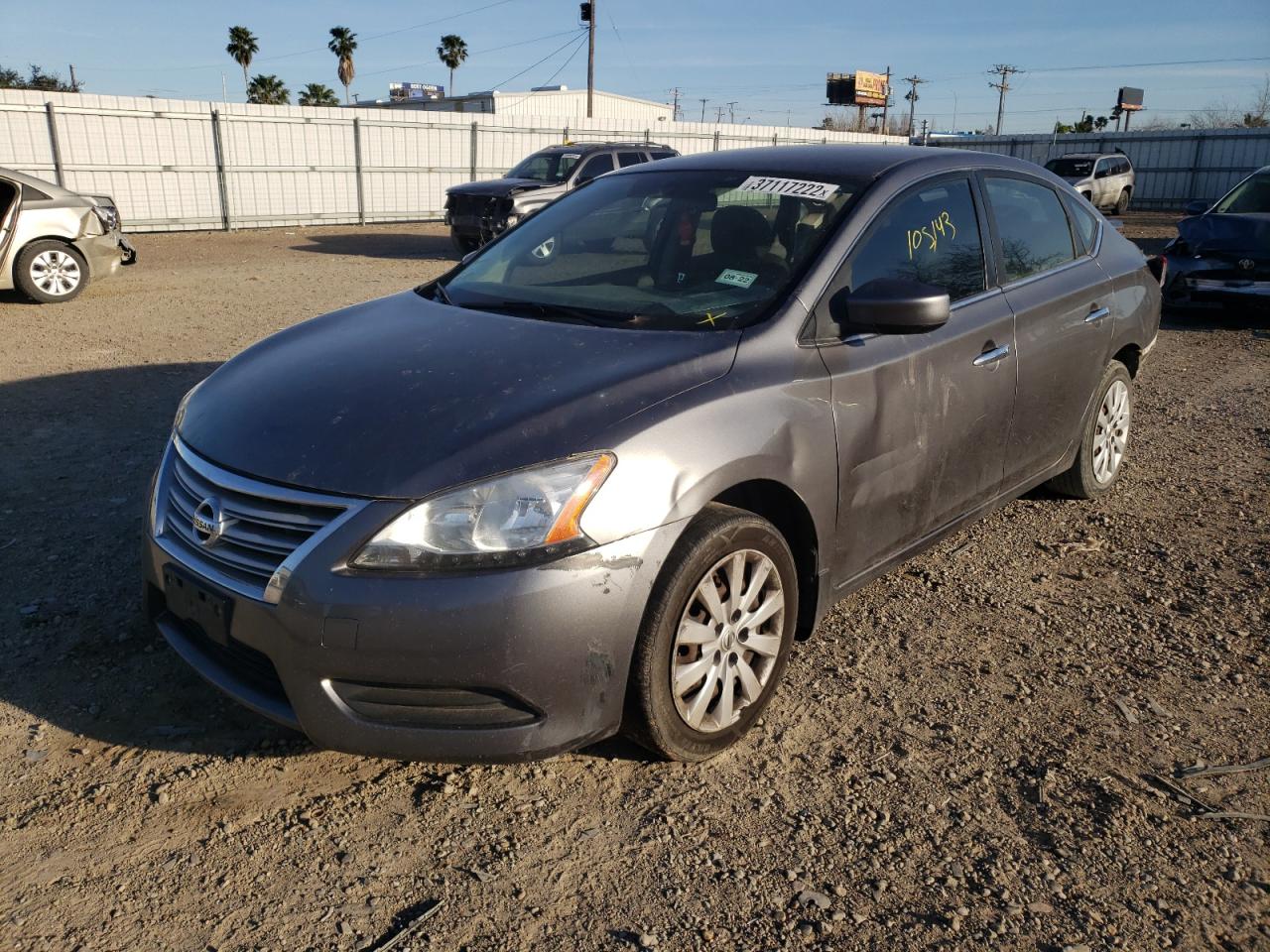 Photo 2 from auction – 2015 NISSAN SENTRA S with VIN 3N1AB7AP1FY272769