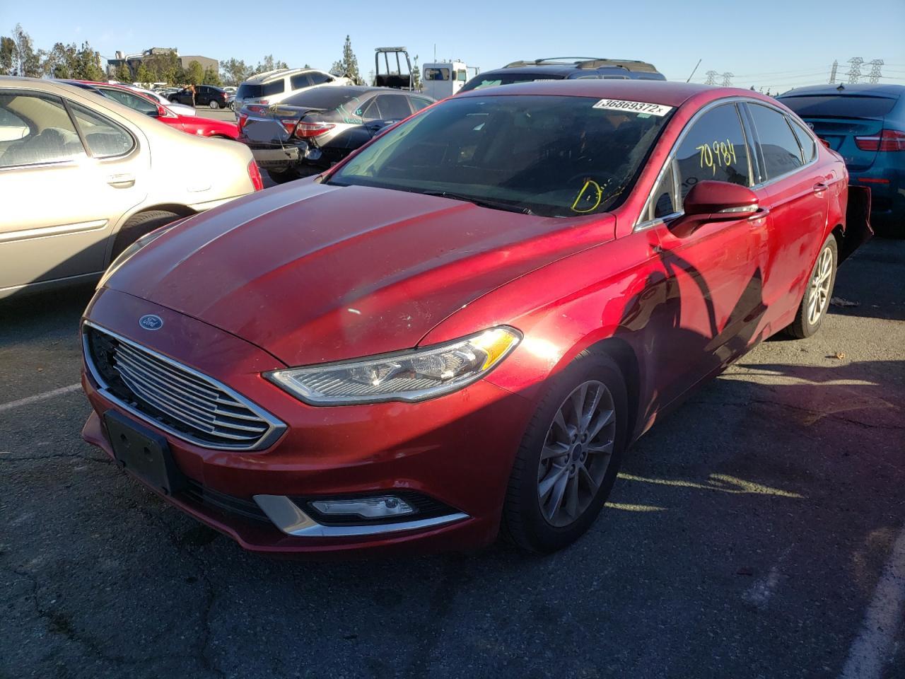 Photo 2 from auction – 2017 FORD FUSION SE with VIN 3FA6P0HD4HR187449