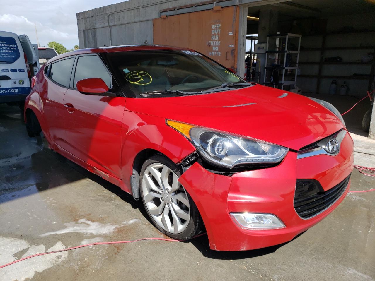 HYUNDAI VELOSTER 2012 with VIN KMHTC6AD0CU082023 - Photo from auction