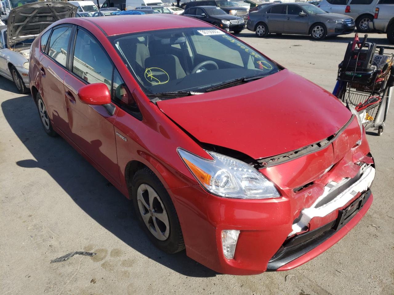 TOYOTA PRIUS 2015 with VIN JTDKN3DU4F0454849 - Photo from auction