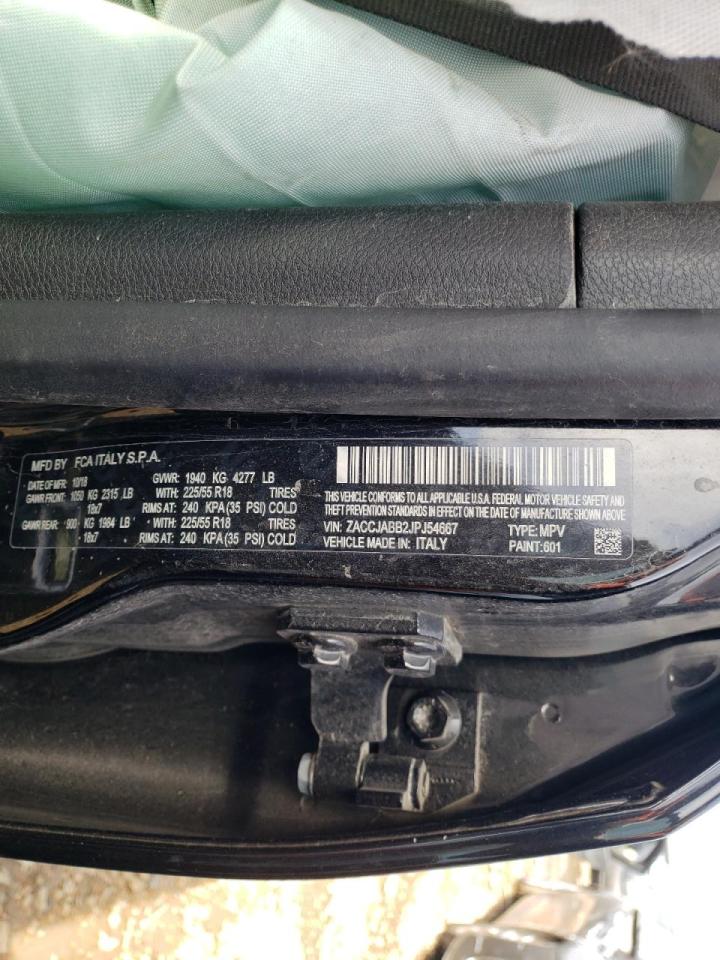 Photo 10 from auction – 2018 JEEP RENEGADE L with VIN ZACCJABB2JPJ54667