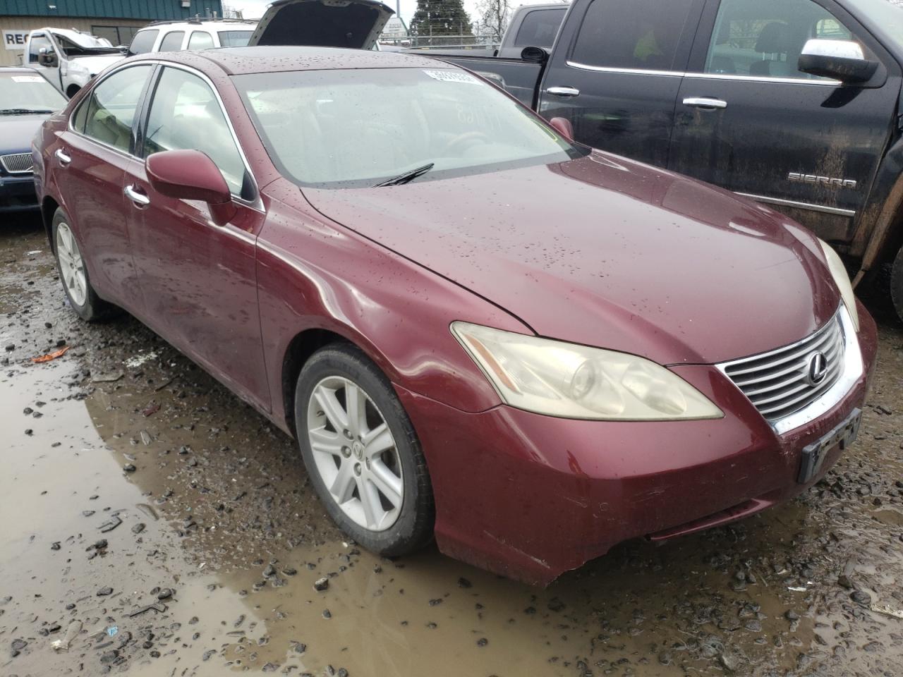 LEXUS ES 350 2007 with VIN JTHBJ46G272083848 - Photo from auction