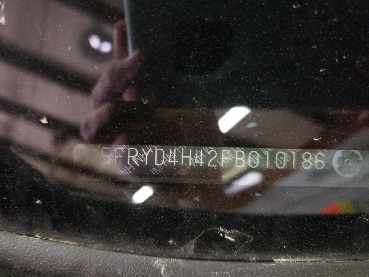 Photo 10 from auction – 2015 ACURA MDX TECHNO with VIN 5FRYD4H42FB010186