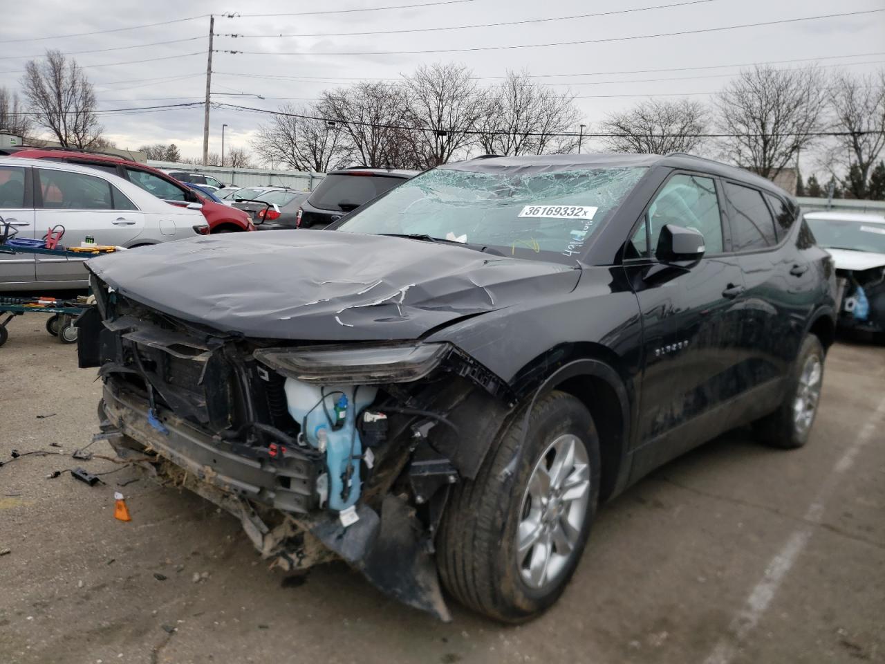 Photo 2 from auction – 2021 CHEVROLET BLAZER 3LT with VIN 3GNKBDRS9MS525479