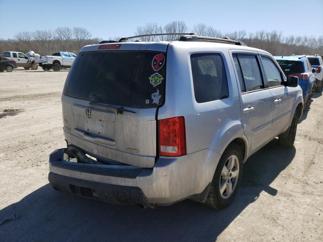 Photo 4 from auction – 2011 HONDA PILOT EXL with VIN 5FNYF4H55BB069151
