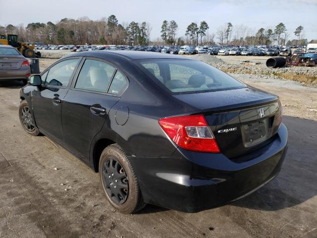 Photo 3 from auction – 2012 HONDA CIVIC LX with VIN 19XFB2F51CE387866