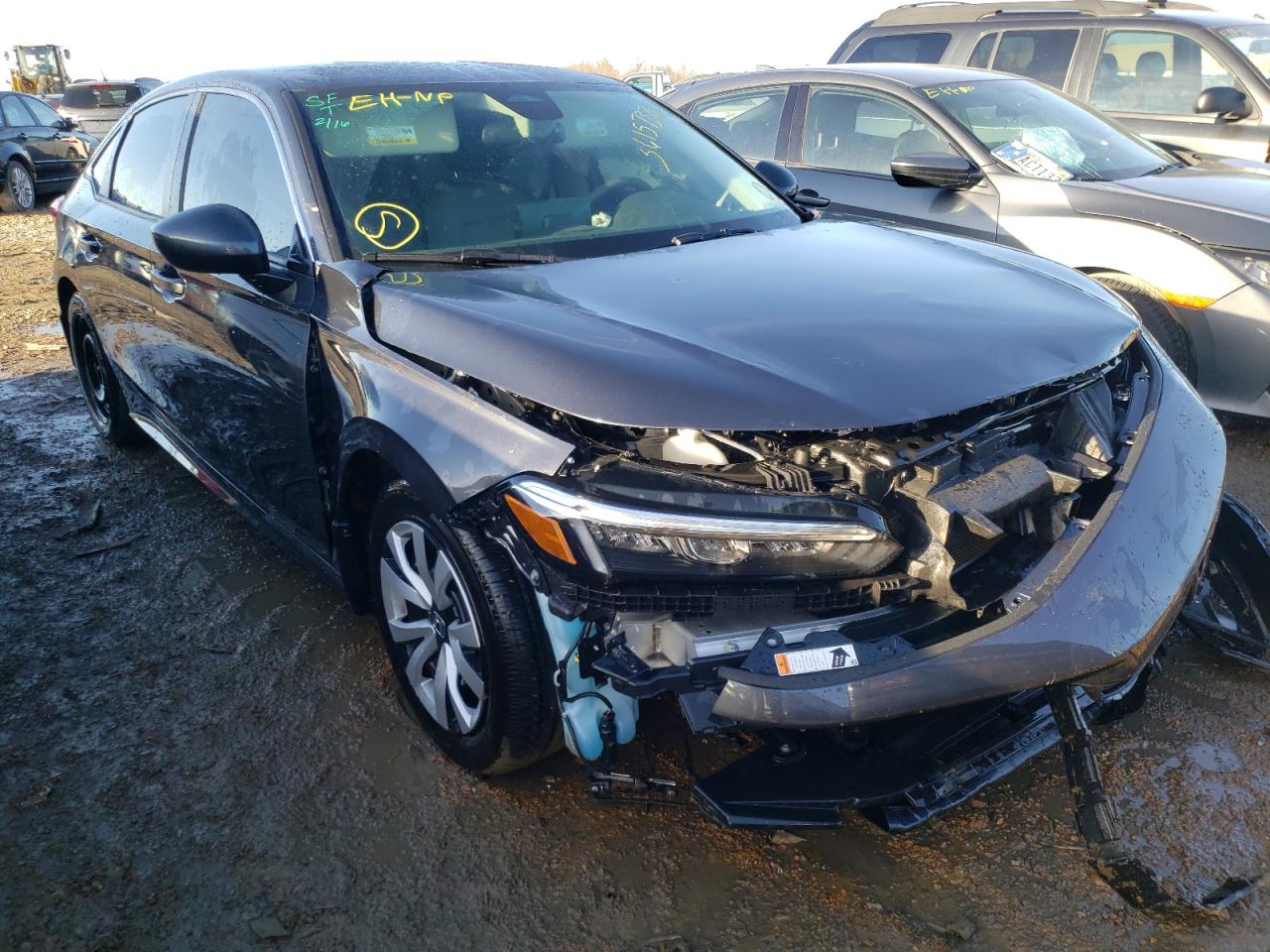 HONDA CIVIC LX 2022 with VIN 2HGFE2F26NH522393 - Photo from auction