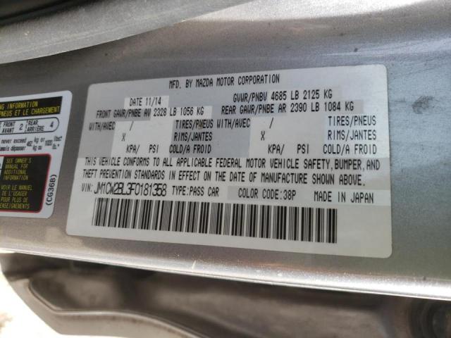 Photo 10 from auction – 2015 MAZDA 5 SPORT with VIN JM1CW2BL3F0181358