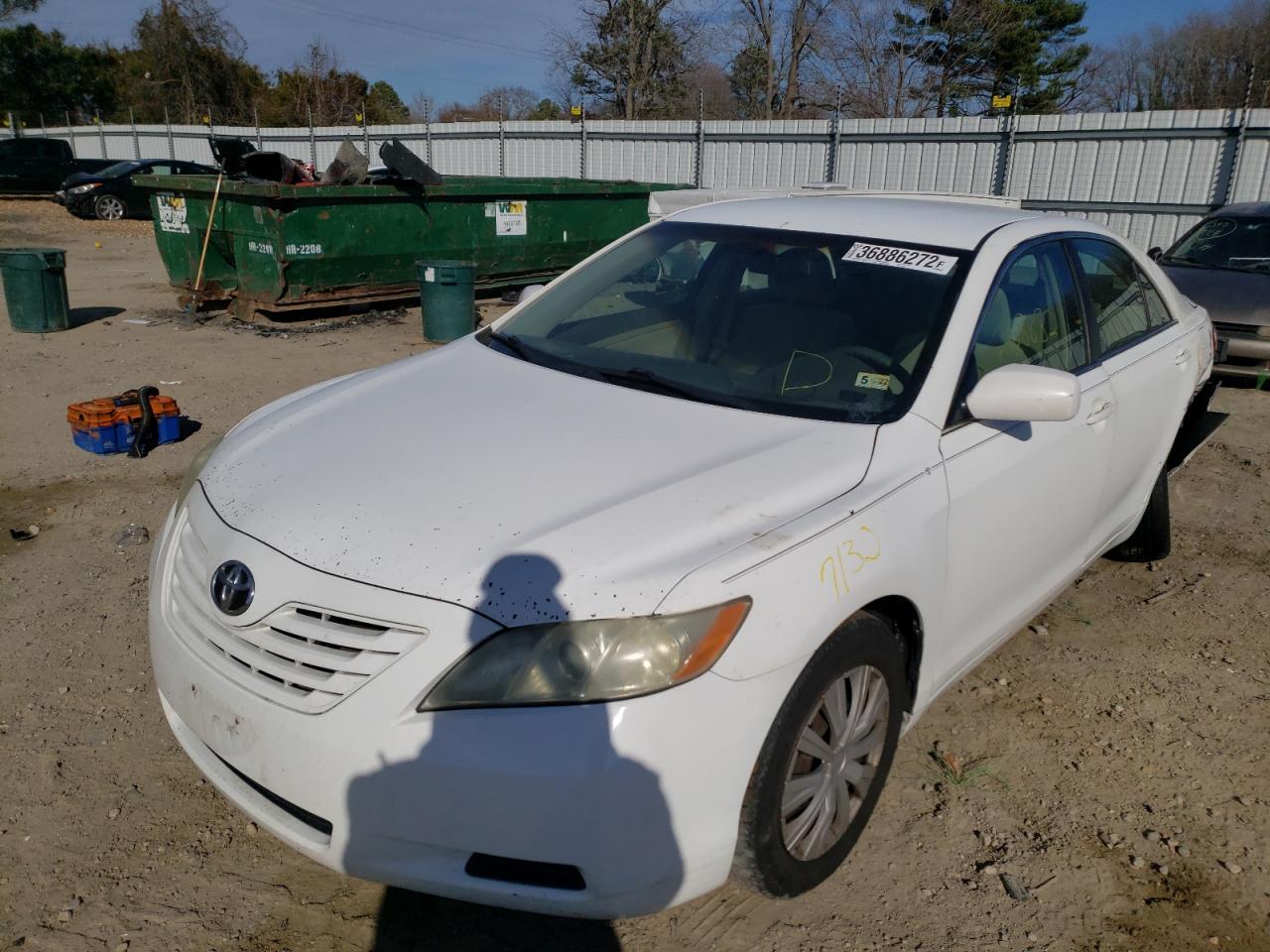 Photo 2 from auction – 2007 TOYOTA CAMRY CE with VIN 4T1BE46K07U617388