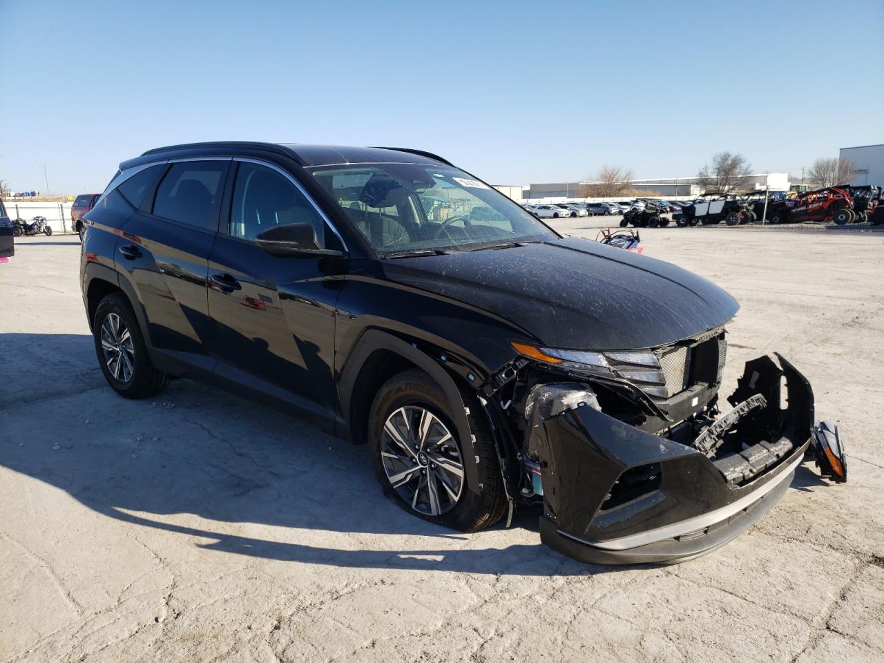 HYUNDAI TUCSON BLU 2022 with VIN KM8JBCA12NU012797 - Photo from auction