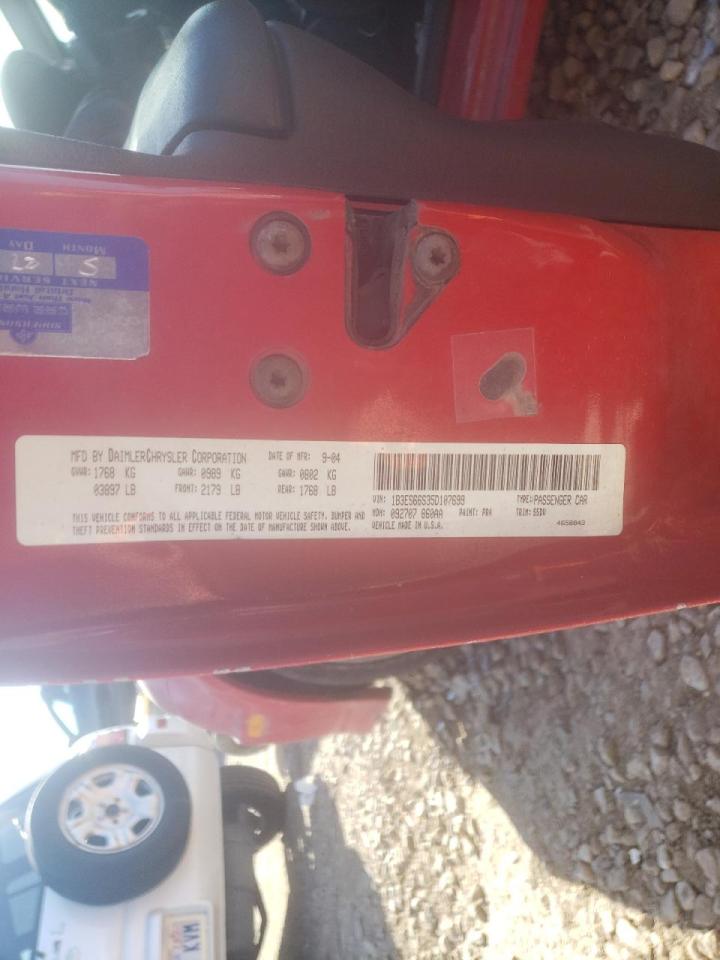 Zdjęcie 10 z aukcji – 2005 DODGE NEON SRT-4 z VIN 1B3ES66S35D107699