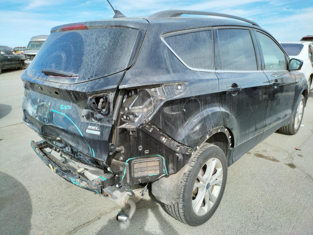 Photo 4 from auction – 2018 FORD ESCAPE SEL with VIN 1FMCU0HD6JUA62615