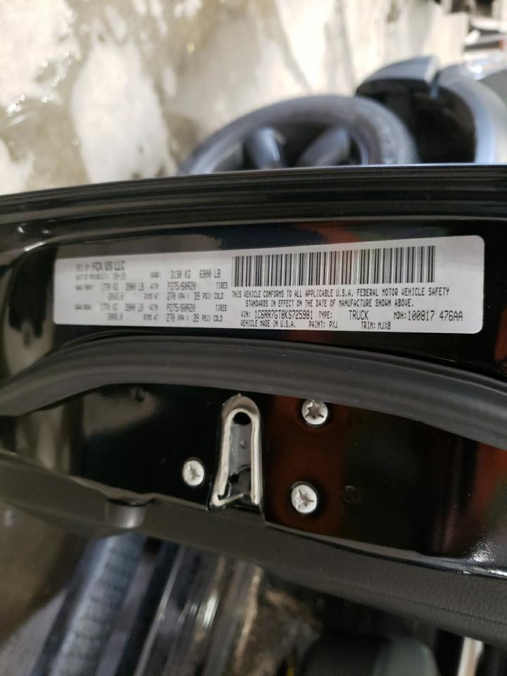 Photo 10 from auction – 2019 RAM 1500 CLASS with VIN 1C6RR7GT8KS725981