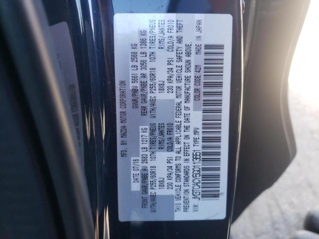 Photo 10 from auction – 2016 MAZDA CX-9 TOURI with VIN JM3TCACY5G0113651