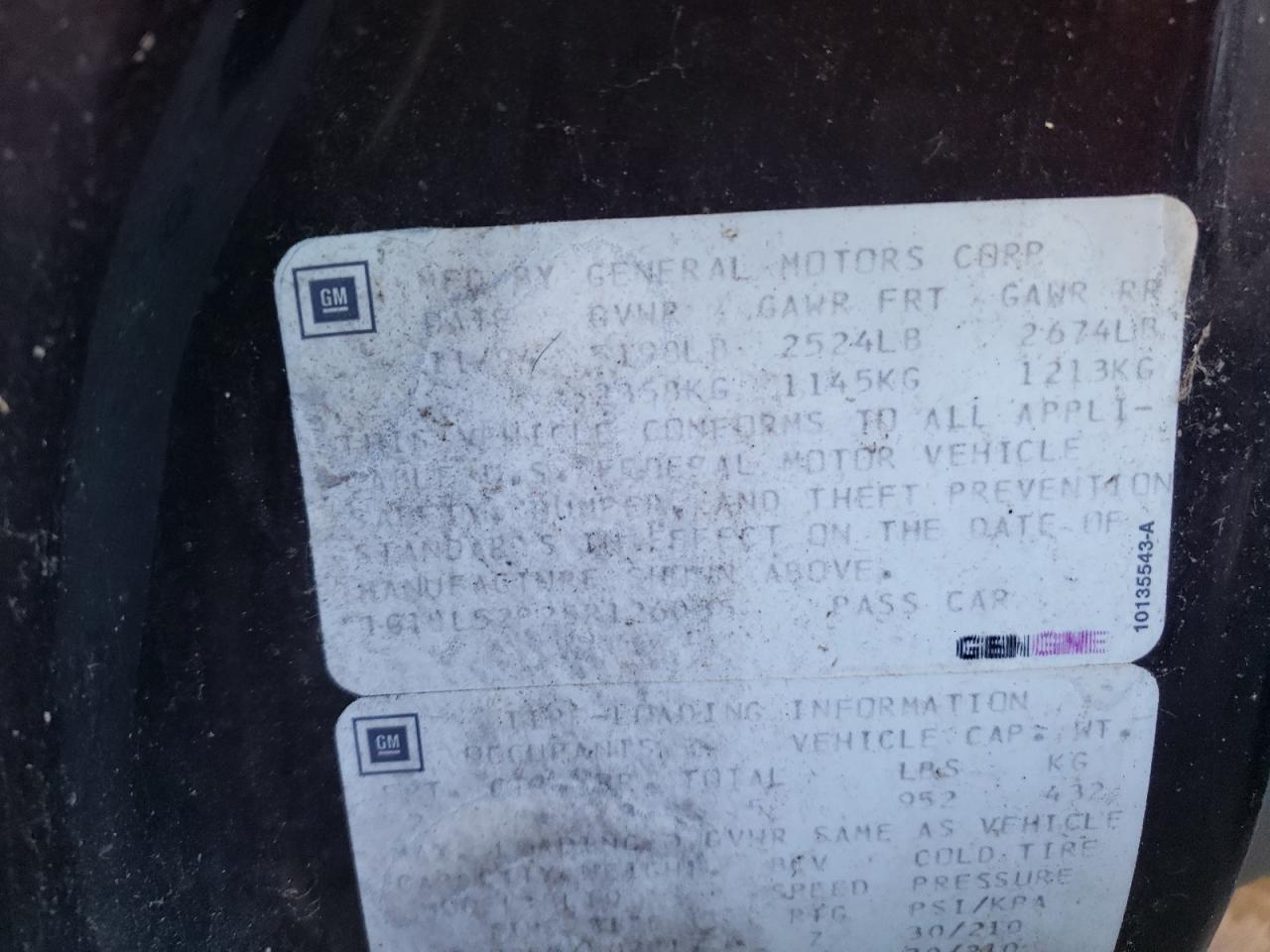 Photo 10 from auction – 1995 CHEVROLET CAPRICE / with VIN 1G1BL52P2SR126035