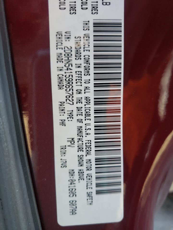 Photo 10 from auction – 2009 DODGE GRAND CARA with VIN 2D8HN54159R657627