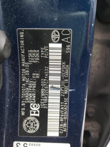 Photo 10 from auction – 2007 TOYOTA COROLLA CE with VIN 2T1BR32E67C714532