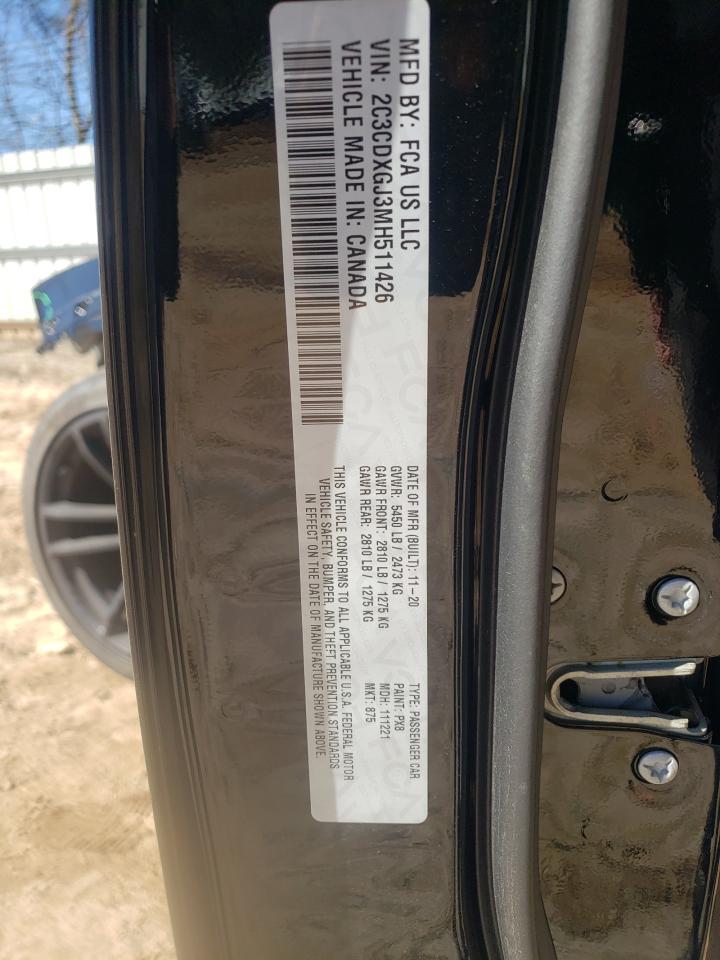 Photo 10 from auction – 2021 DODGE CHARGER SC with VIN 2C3CDXGJ3MH511426