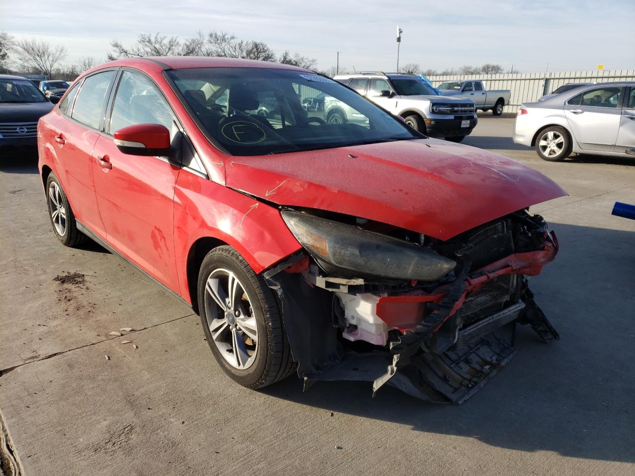 FORD FOCUS SE 2017 with VIN 1FADP3FE0HL266801 - Photo from auction