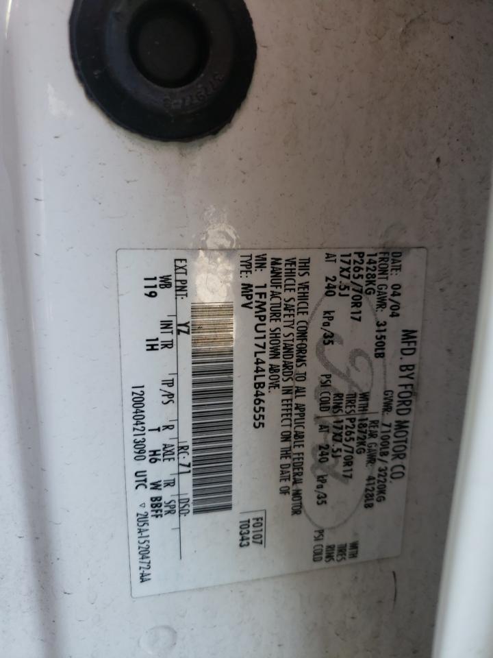 Photo 10 from auction – 2004 FORD EXPEDITION with VIN 1FMPU17L44LB46555