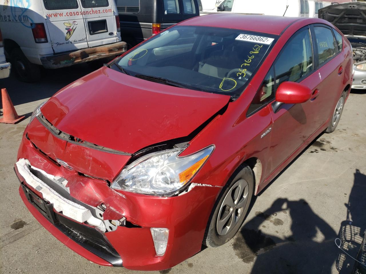 Photo 2 from auction – 2015 TOYOTA PRIUS with VIN JTDKN3DU4F0454849