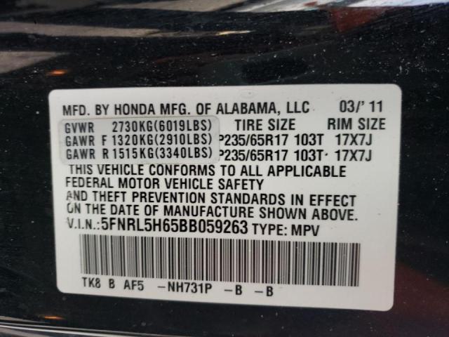 Photo 10 from auction – 2011 HONDA ODYSSEY EX with VIN 5FNRL5H65BB059263