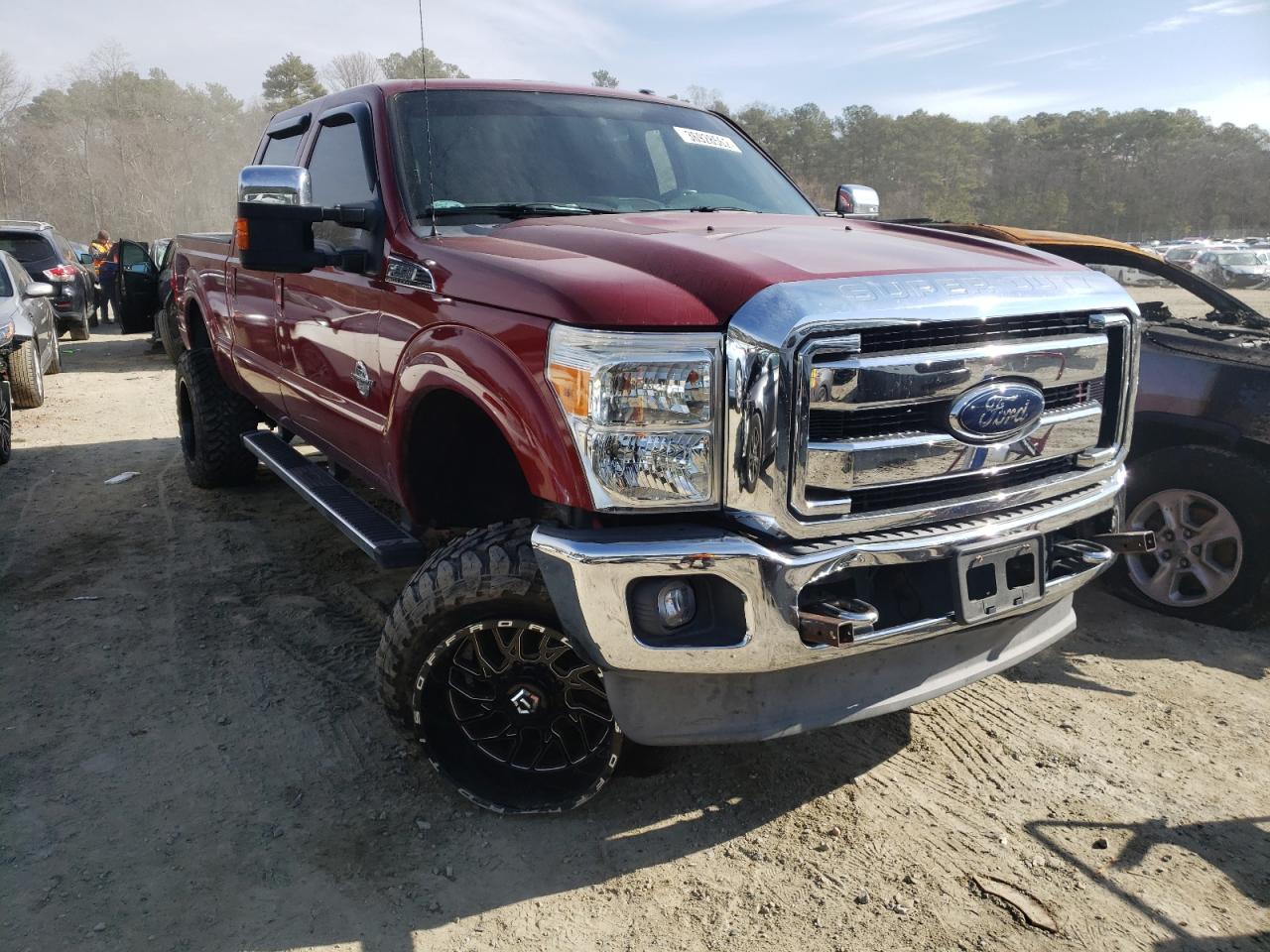 FORD F250 SUPER 2013 with VIN 1FT7W2BT0DEB27730 - Photo from auction