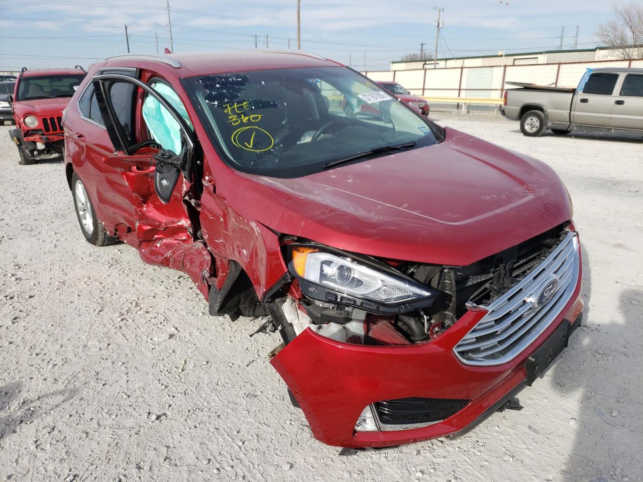 FORD EDGE SEL 2020 with VIN 2FMPK3J99LBA19409 - Photo from auction