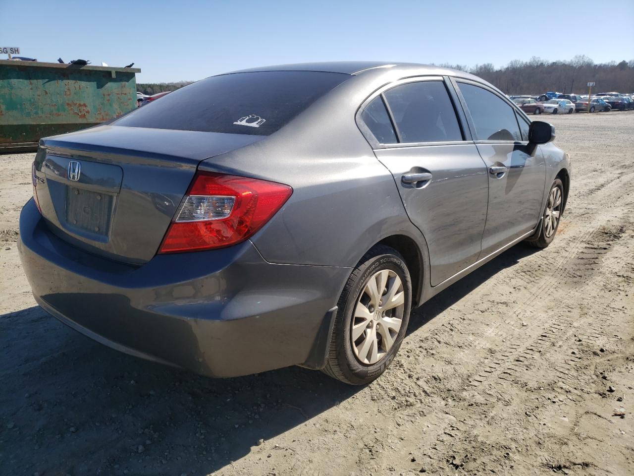 Photo 4 from auction – 2012 HONDA CIVIC LX with VIN 19XFB2F59CE015031