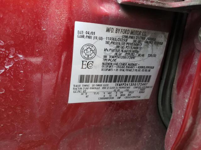 Photo 10 from auction – 2005 FORD FIVE HUNDR with VIN 1FAFP24135G172497
