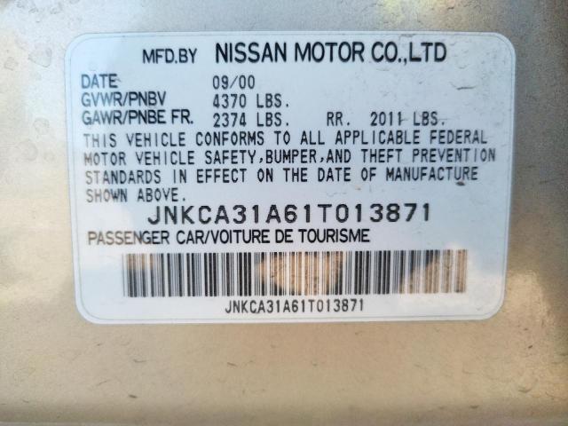Photo 10 from auction – 2001 INFINITI I30 with VIN JNKCA31A61T013871