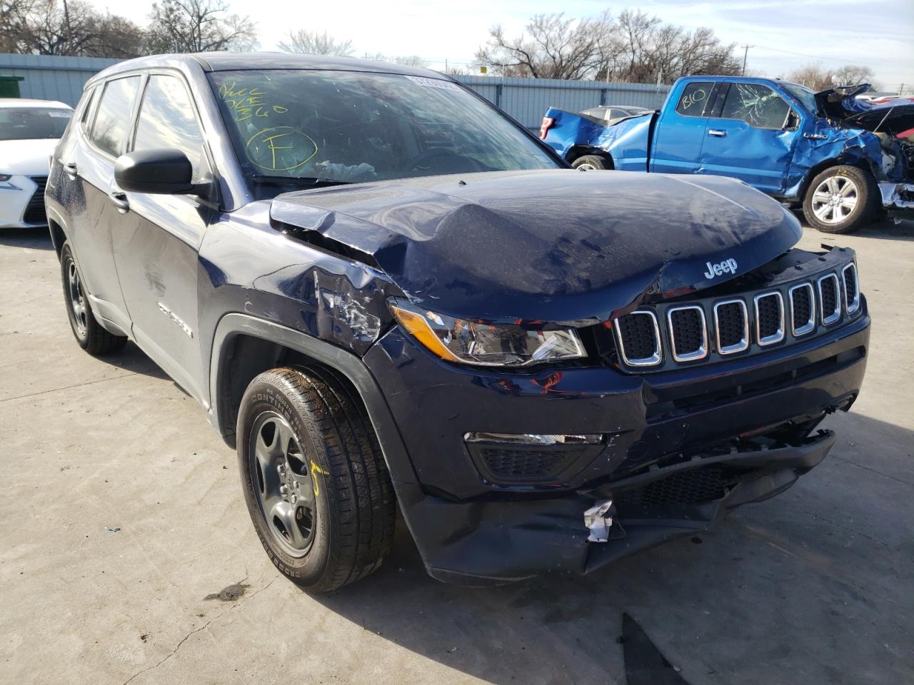 JEEP COMPASS SP 2021 with VIN 3C4NJCAB0MT532233 - Photo from auction