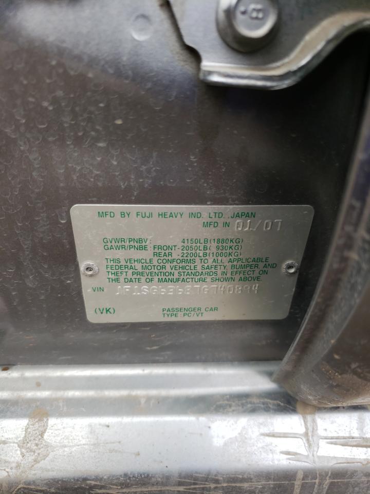 Foto 10 de la subasta – 2007 SUBARU FORESTER 2 con VIN JF1SG63687G740894