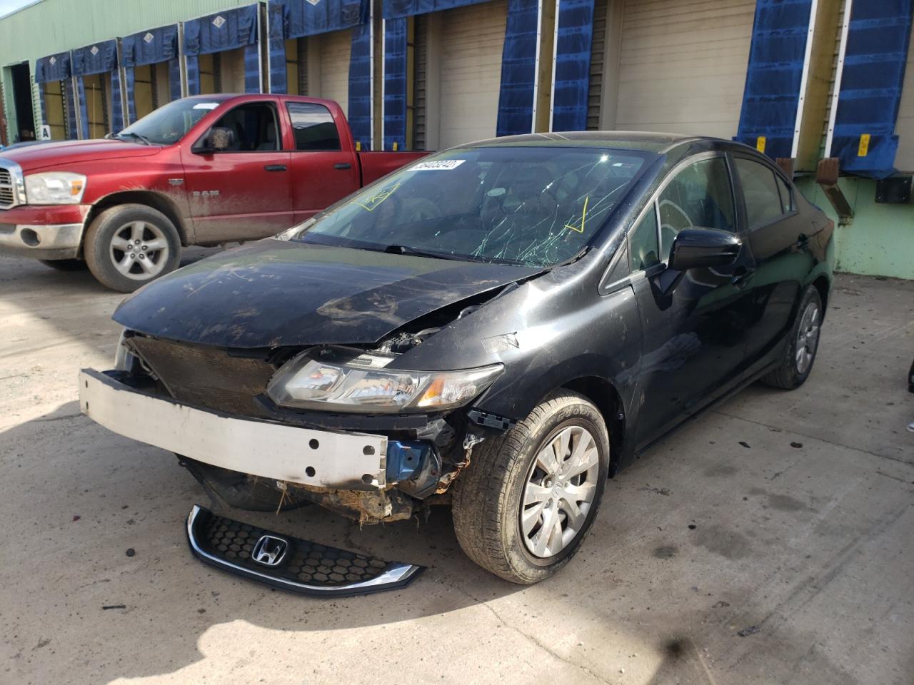 Photo 2 from auction – 2014 HONDA CIVIC LX with VIN 19XFB2F59EE021396