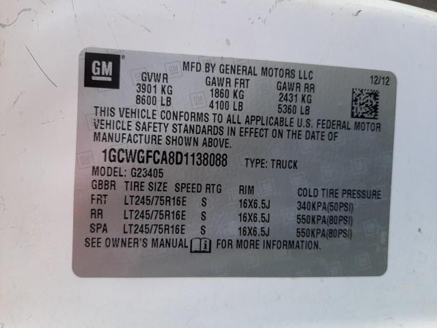 Photo 10 from auction – 2013 CHEVROLET EXPRESS G2 with VIN 1GCWGFCA8D1138088