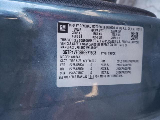 Photo 10 from auction – 2011 GMC SIERRA C15 with VIN 3GTP1VE08BG271503