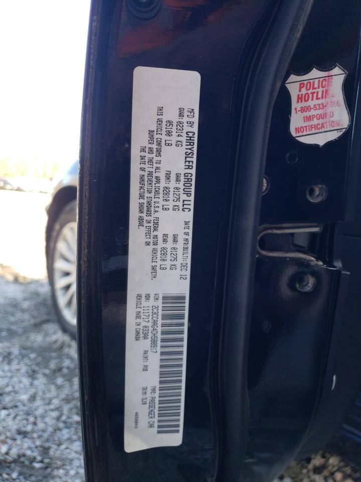 Photo 10 from auction – 2013 CHRYSLER 300 with VIN 2C3CCAAG4DH588917