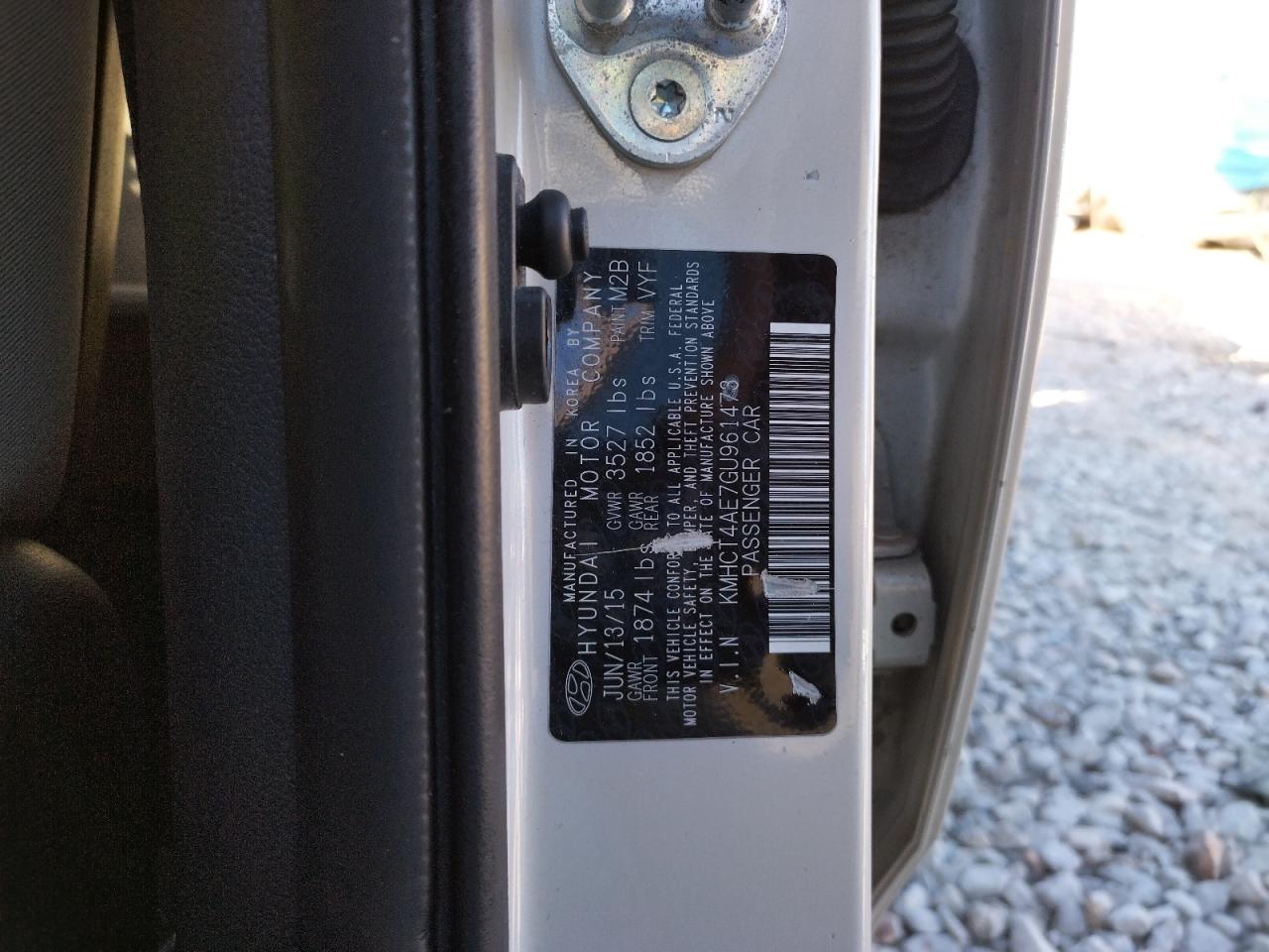 Photo 10 from auction – 2016 HYUNDAI ACCENT SE with VIN KMHCT4AE7GU961473