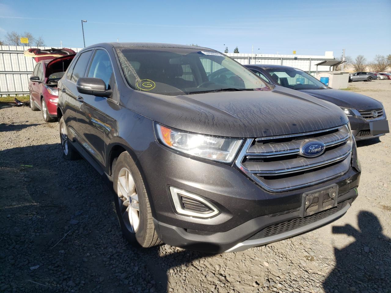 FORD EDGE SEL 2015 with VIN 2FMTK3J93FBC04168 - Photo from auction