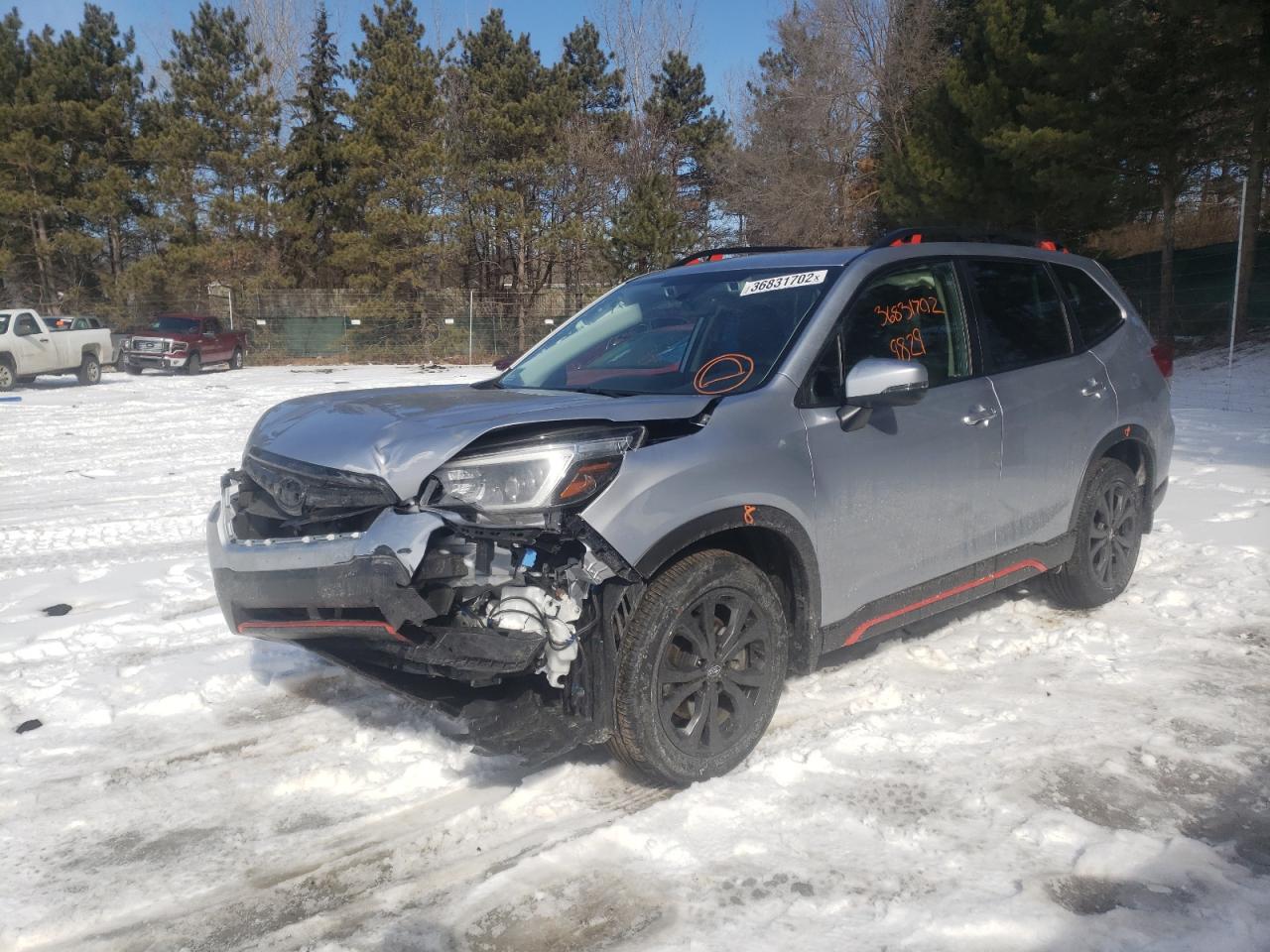 Photo 2 from auction – 2021 SUBARU FORESTER S with VIN JF2SKARCXMH456148