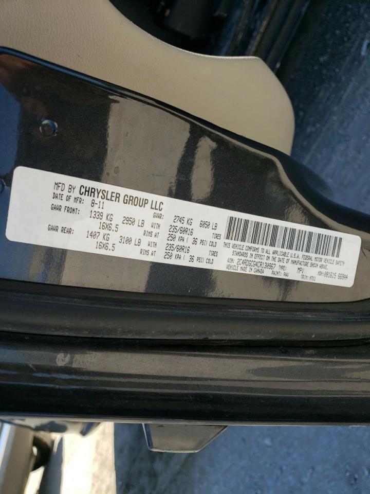 Photo 10 from auction – 2012 DODGE GRAND CARA with VIN 2C4RDGCG4CR130967