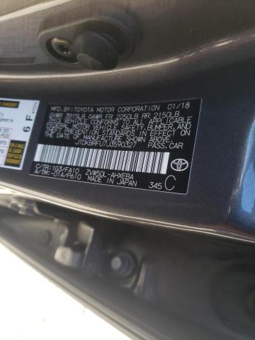 Photo 10 from auction – 2018 TOYOTA PRIUS with VIN JTDKBRFU7J3590327