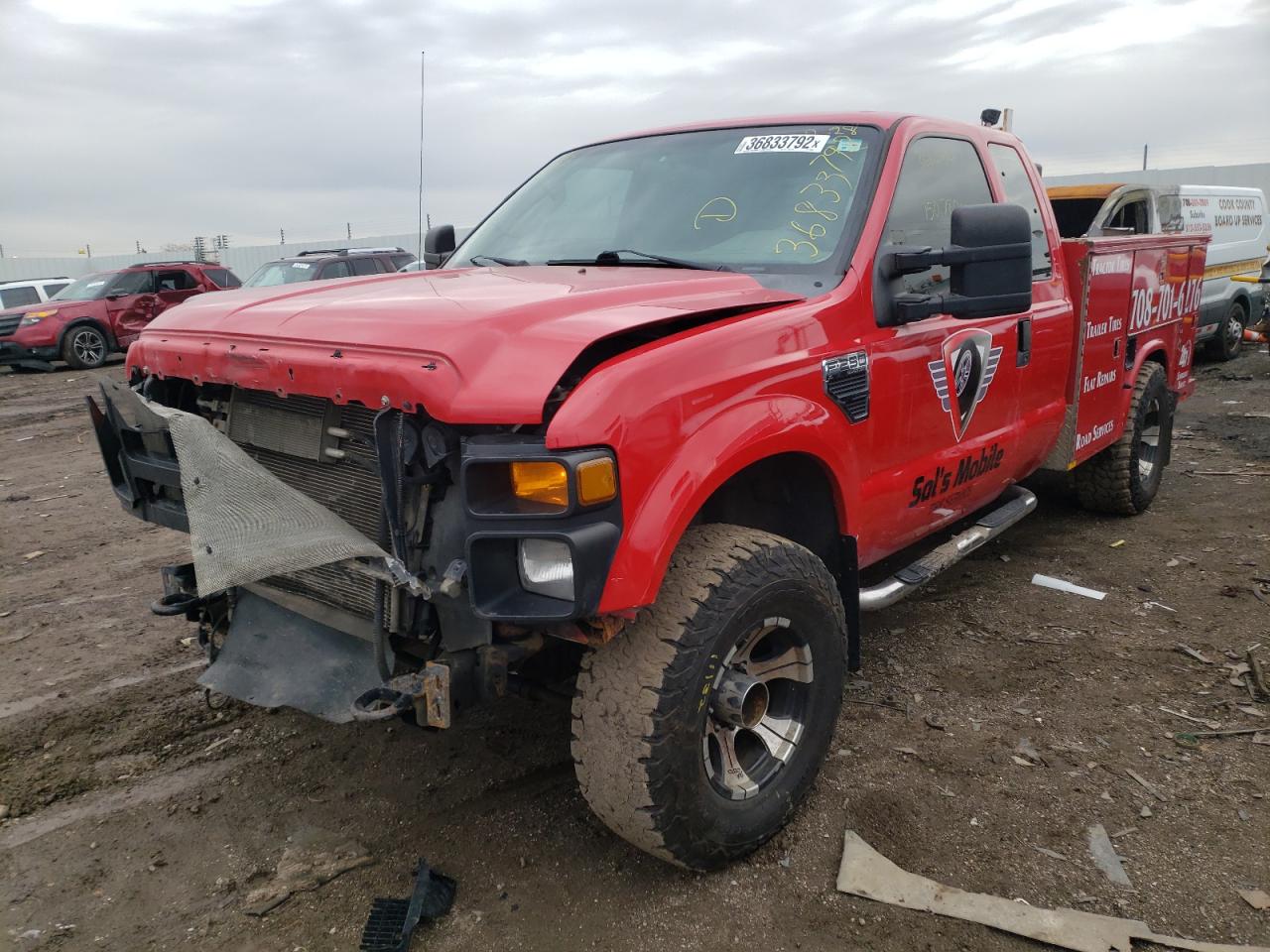 Photo 2 from auction – 2008 FORD F250 SUPER with VIN 1FTSX21548EA54863